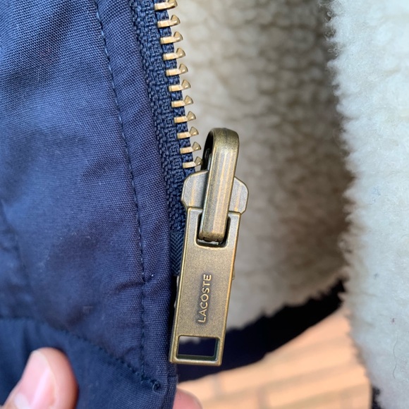 Lacoste Blouson Long Coat # BH2873 Shearling 50 M - Picture 7 of 8
